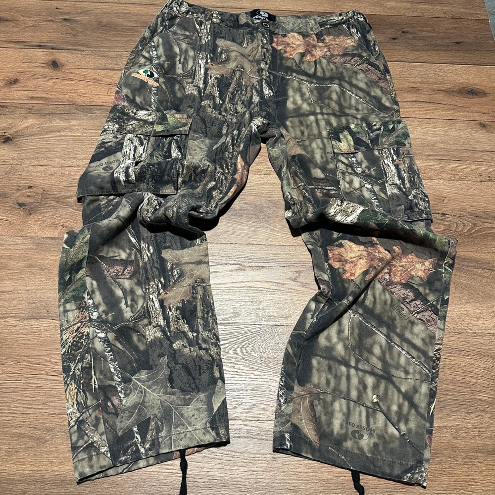 Mossy Oak Camo Cargo Pants Mens 37x31 Break-Up Country Hunting Trousers